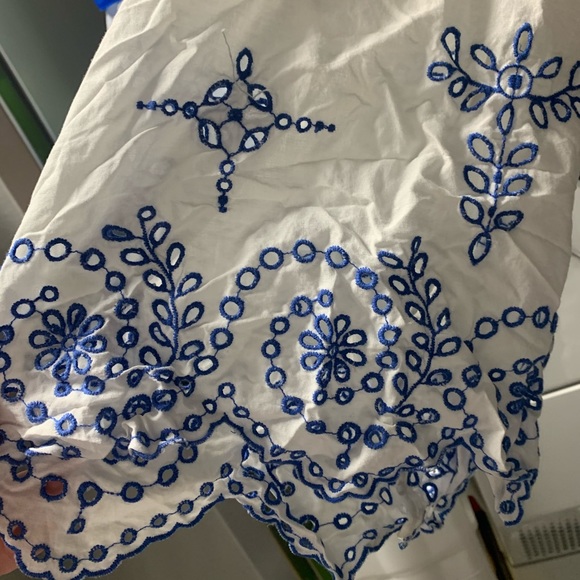 Bell-Sleeve embroidered top - TORY BURCH - Picture 5 of 7